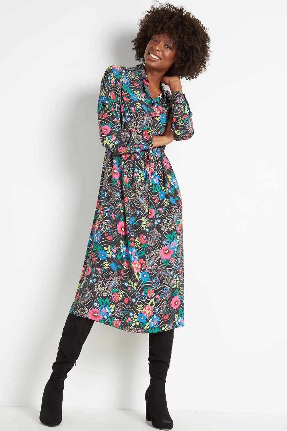 Floral Paisley Shirt Dress | Wallis EU